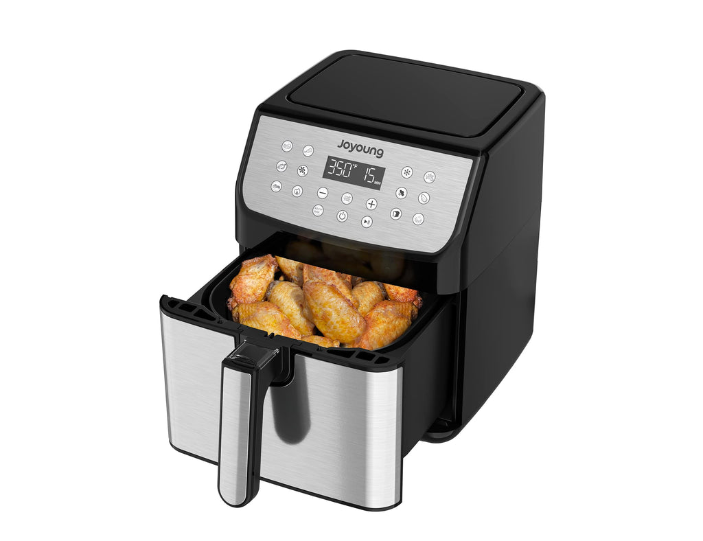 JOYOUNG Air Fryer 5.8QT Detachable Double Basket Air Fryers  1700W 13-in-1 Presets Airfryer One Touch LED Touchscreen Air Fryer Toaster  Oven with Recipe : Home & Kitchen